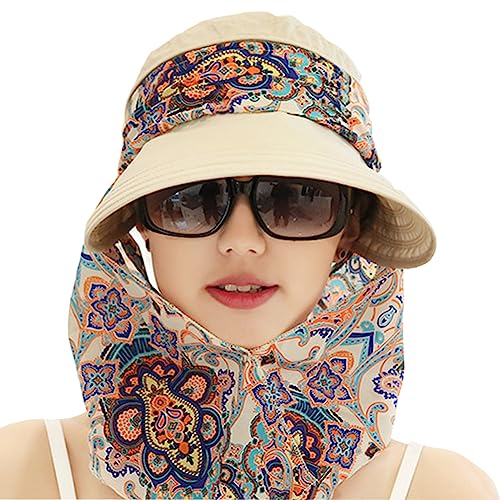 Chapeau De Soleil Femme à Large Bord - Filet Respirant, Protection UV - Pour Plage, Pêche, Jardinage (réglable)