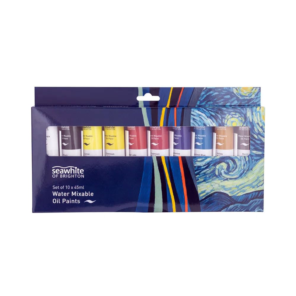 Seawhite Of Brighton Ltd Multicoloured Seawhite Water Mixable Oil 45Ml - Set Of 10