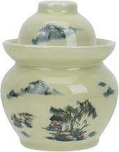 Pickle jar, Fermentation Crock, Kimchi containers, Fermenting Ceramic Jars, Sealed Pickling jar containers, Fermenting Weights, Sauerkraut Crock, for Pickles, Sauerkraut, Canning Jars