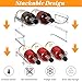 Plastic Stackable Wine Rack for Refrigerator, 2 Tier Large Capacity Water Bottle Organizer for Cabinet, Free-Standing Water Bottle Storage Rack for Fridge, Countertop, Pantry, Freezer, Hold 6 Bottles