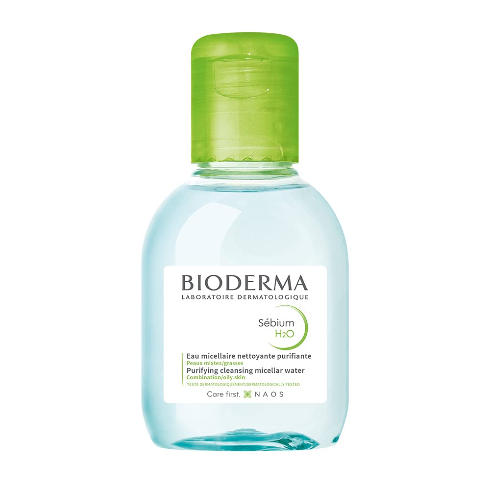 【正規品】ビオデルマ (Bioderma) セビウム エイチツーオー D(H2O) 100mL オイリー・混合肌用 クレンジング水(洗顔 メイク落とし クレンジングウォーター 皮脂 べたつき メイク崩れ エチルアルコール、オイル、パラベン無添加 弱酸性)