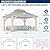 COVERONICS 13FT x 15FT Outdoor Spruce Wood Gazebo - Patio Wooden Frame Gazebo with Galvanized Steel Double Roof, Heavy-Duty Hardtop Gazebos for Garden, Poolside, Deck, Backyard