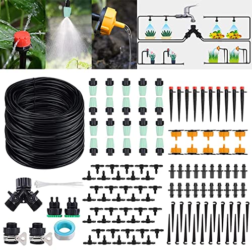 COKDEN Système d'irrigation Jardin 147 PCS Kit d'irrigation Goutte à Goutte Automatique avec 40M Tuyau Kit Arrosage Automatique pour Jardin Serre Pelouse Plantes