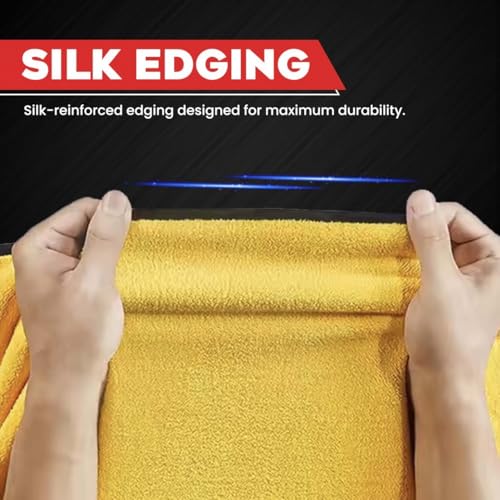 Image of Autofy Multipurpose Microfiber 800 GSM Pack of 2-40cm x 40cm Cleaning Towel Microfibre Cloth Highly Absorbent Dust Towels for All Vehicles Bikes Cars Glass Kitchens - Multicolour