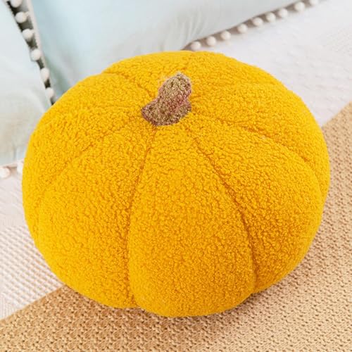 Cuscino Zucca Halloween, Cuscino a Forma di Zucca, 20 cm Peluche Cuscino Decorativo 3D, Cuscino a Zucca, Cuscini per Divano Autunnali Decorative, Zucche Decorazione per Casa, Bambini Camera, Auto