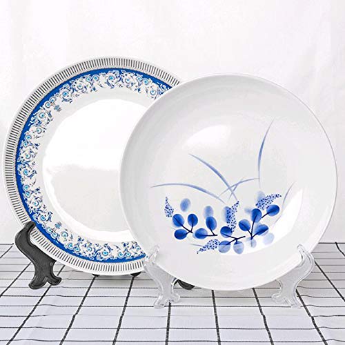Chevalet plastique blanc 22,9 cm Feng Shui pour cadre photo et livre - Lot de 6 - 4