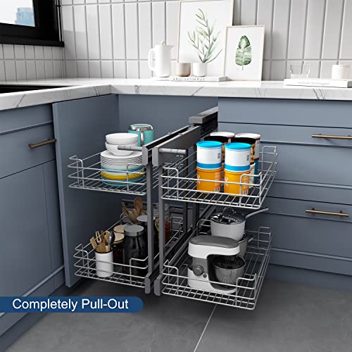 VADANIA Blind Corner Pull Out Organizer, 36" Reversible Mount by VADANIA - Used condition - Image 9