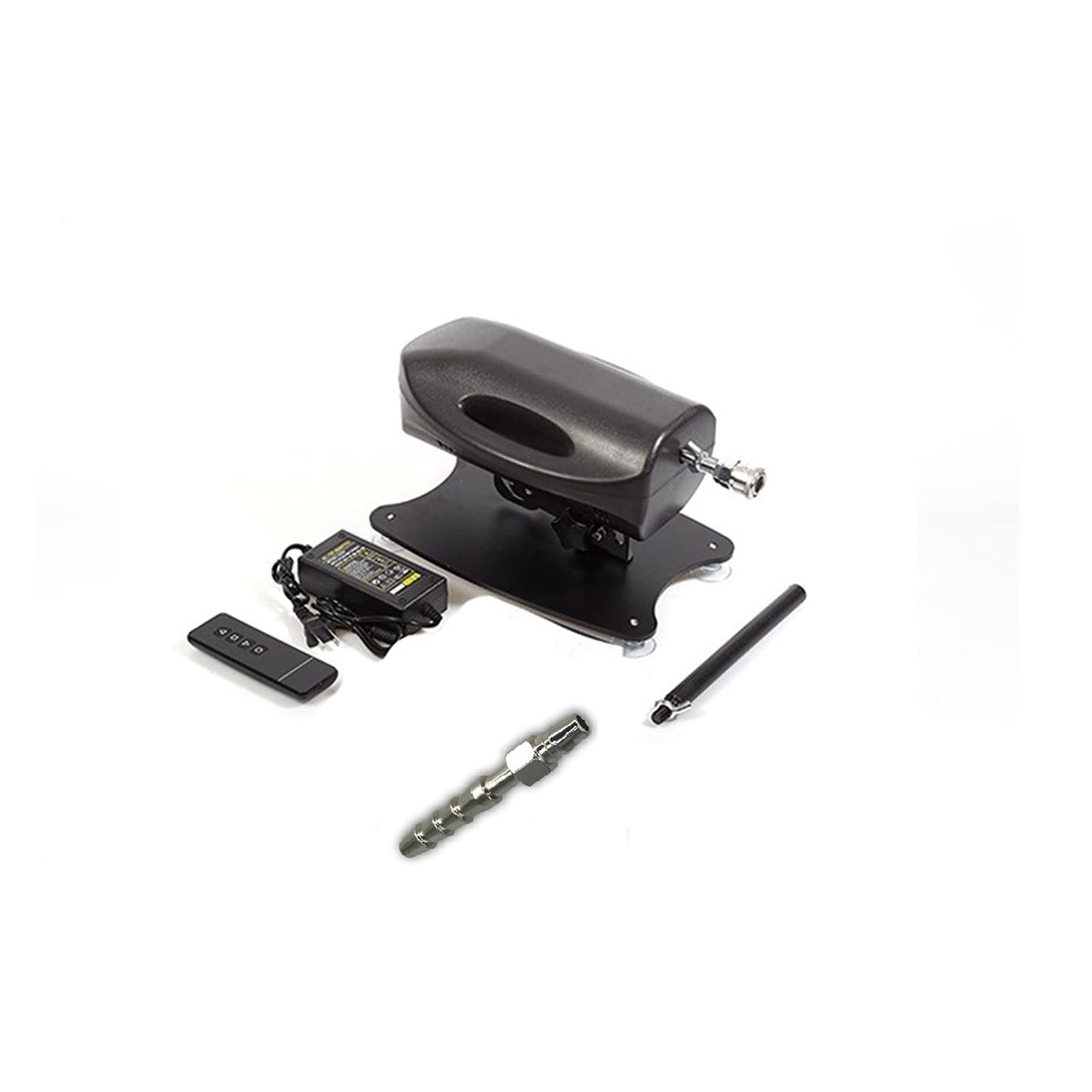 Actionneur électrique DC 24V RF Actionneur linéaire télescopique télécommandé réglable de 50-150mm Mécanisme réciprocité course Moteur connecteur sans fil(Black RF Remote,EU Plug)