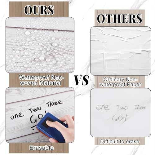 white wood bulletin board roll reusable waterproof erasable bulletin board fade resistant wrinkle resistant poster non-woven fabric bulletin board roll for classroom decor wrap crafts 155534 x20ft