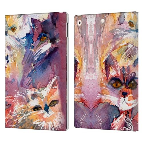 Étui portefeuille chat Apple iPad 10.2 Head Case Designs cuir Wyanne