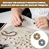Anneaux Bijoux, 2780 Pièces Anneau Acier Inoxydable, Anneaux pour Bijoux, Anneaux Bijoux Acier Inoxydable, Anneau Ouvertz, Anneau Doré, Creation Bijoux Acier Inoxydable pour DIY Colliers Bracelets #5