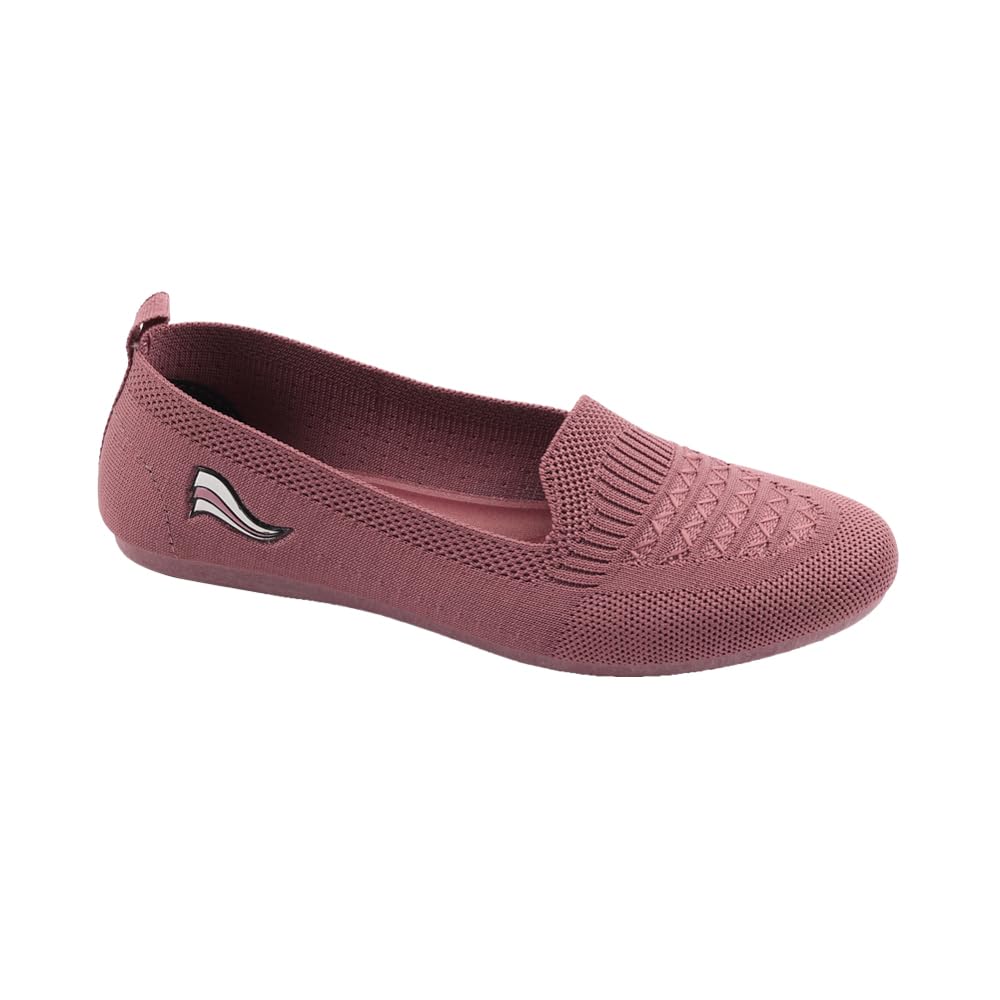 Indifeet - Ballerina Shoes for Women, Stylish Half Cut Slip on, Girls Soft Winter Footwear, Ladies Comfortable Sole Walking Ballet Shoe, Casual Slip-on Ballerinas, Pink (B0CJYCR17X) Amazon Price History, Amazon Price Tracker
