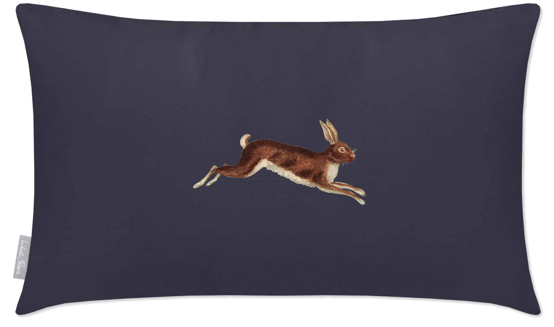 Izabela Peters Outdoor Cushions Waterproof, 60 x 40 cm, Filled Outdoor Cushion, Hare - Graphite, Garden Furniture Cushions, Outdoor Seat Cushions, Garden Chair Cushions โ image 1