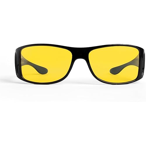 TrueDark Daylights Amber Fitover Blue Light Blocking Glasses - Designed to Reduce Eye Strain and UV Glare From Computer Screen, Gaming, TV, Phone - For Men and Women by Dave Asprey