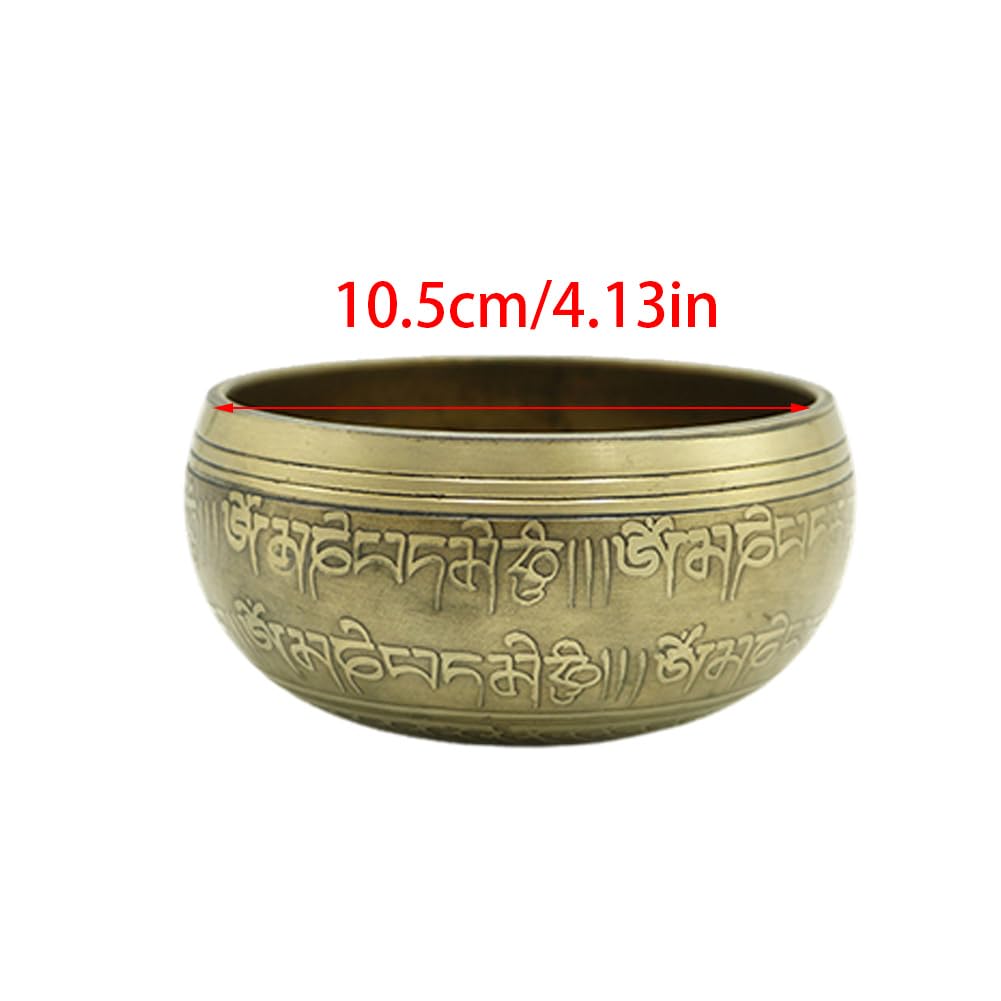 Set di campane tibetane fatte a mano, per meditazione, yoga, consapevolezza e meditazione, campane sonore, campana tibetana per yoga, relax, donne e uomini (ciotola +