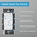 Lutron Caseta Smart Fan Speed Control Switch (Lutron Smart Hub Required), Single-Pole, PD-FSQN-WH, White