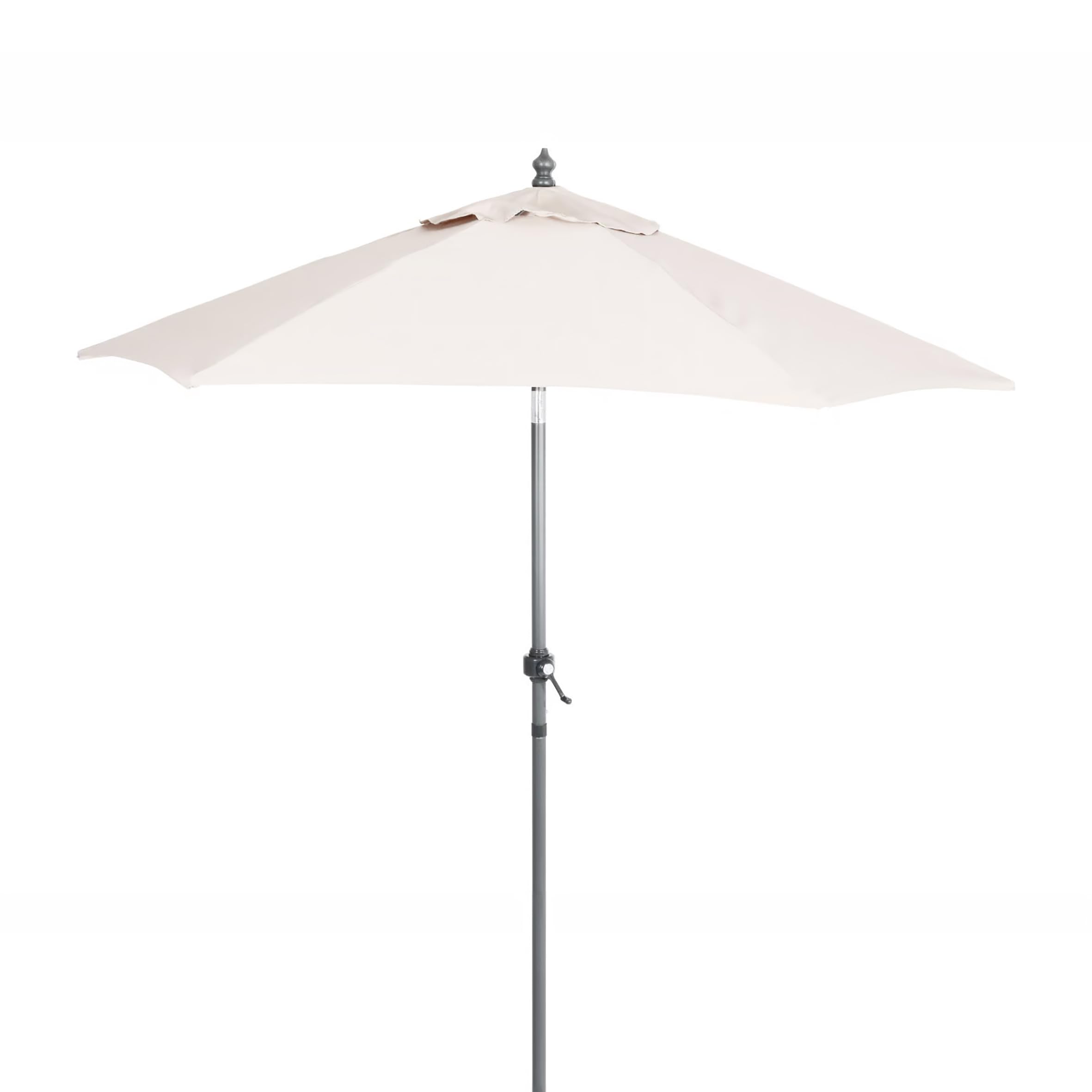 Spetebo Parasol 200 cm z przegubem - 5 kolorów dostępnych (biały), natur, L 200 x B 200 x H 225 cm