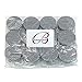 Beauticom 20 gram/20ml Empty Clear Small Round Travel Container Jar Pots with Lids for Make Up Powder, Eyeshadow Pigments, Lotion, Creams, Lip Balm, Lip Gloss, Samples (12 Pieces, Gray)
