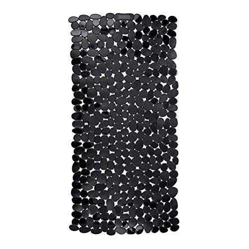 1 Set Schwarz Kunststoff Badewanneneinlage Steinoptik Wanneneinlage Cover