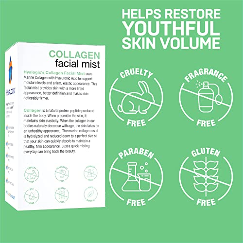 Hyalogic Collagen Facial Mist 2Oz - Face Spray With Hyaluronic Acid - Premium Spa-Grade - Moisturizing Skin Hydration And Firmness, 2 Ounce #TOP3