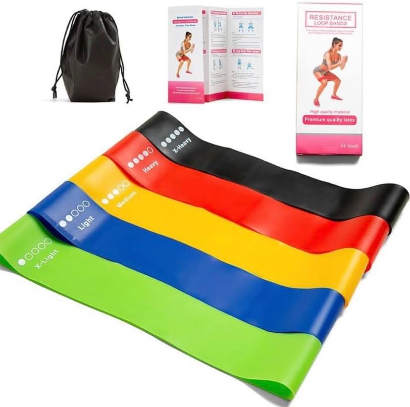 Miniatura 2 de Generic Bandas de resistencia de alta calidad, para ejercicios de fisioterapia, entrenamientos en casa, bandas de goma, juego de 5, para hombres y