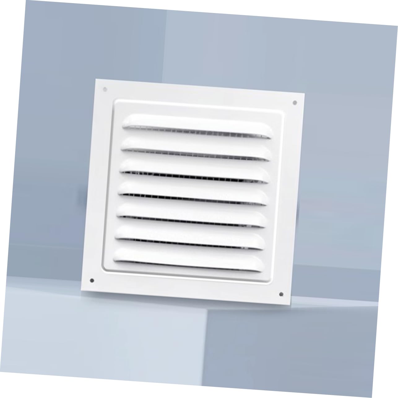 NUOBESTY Griglia di Ventilazione in Lega di Alluminio, 2 Pezzi, Design a Lamelle, Protezione Intemperie per Armadi e Scatole Elettriche | Lega di Alluminio Robusta, Copertura Fessure, per Armadi e Contenitori, Formato Quadrato