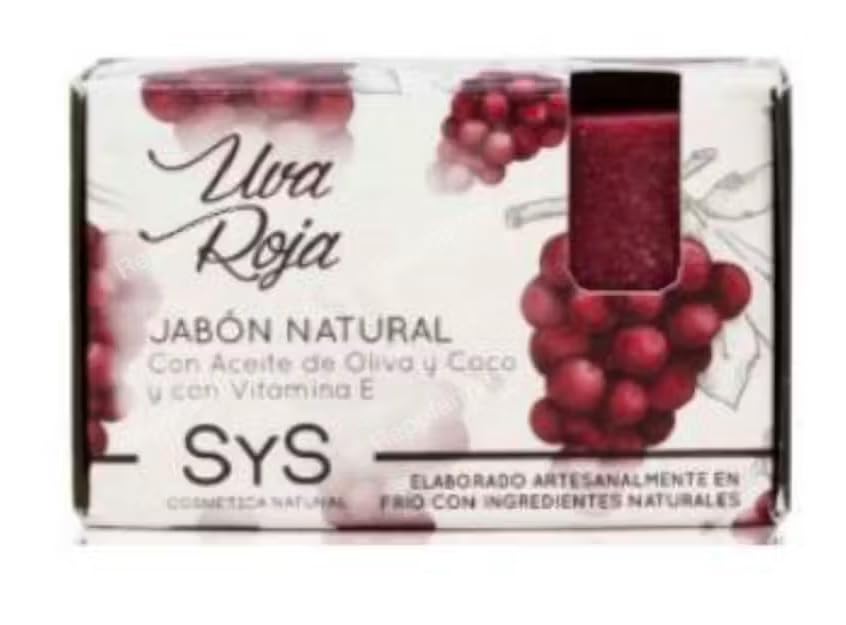JABON NATURAL PREMIUM LABNATUR 100gr UVA ROJA