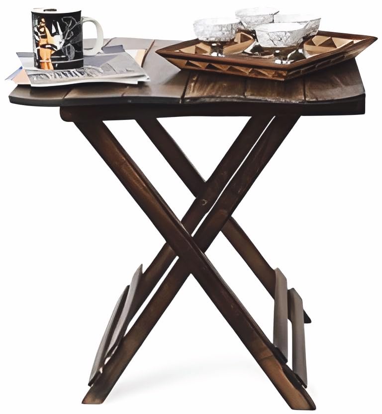 Image of Bros Moon Elegant and Sturdy Favourite Table for Living and Bed Room /Kid's Furniture /Out Door /Garden use /Gift /Festival (Square Table, 12 Inches)