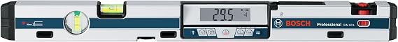 Bosch Professional Digital Inclinometer GIM 60 L (Laser Precision, Measurement Range: 0-360º, Length: 60 cm)