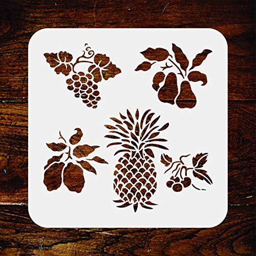 Stencil per frutta, 33 x 33 cm (L) - Pera uva