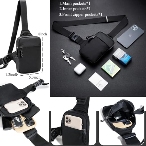 Image of Mini Sling Bag for Men Crossbody,Small Chest Bag Casual Trendy Waterproof Lightweight Phone Crossover Daypack