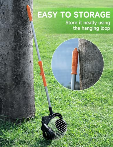 Acorn Picker Upper Roller for Walnuts - Nut Gatherer with 1.8-Gallon Capacity, No-Bend Emptying Design,Suitable for 1.2"-3.6" Walnuts,Chestnuts, Fallen Apples & Tennis Balls