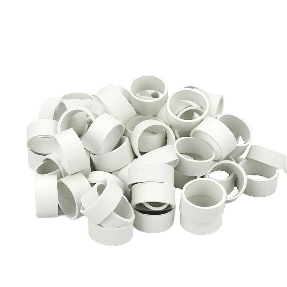 Bandas de Goma, Banderas de Alto Rendimiento, Banda de Goma elástica de 100 Uds., Banda de Goma Blanca de 15 * 9mm en tamaño pequeño, Gomas pequeñas elásticas for empacar Verduras