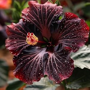 Biupow Dunkelroter Hibiskus 2 Zwiebeln