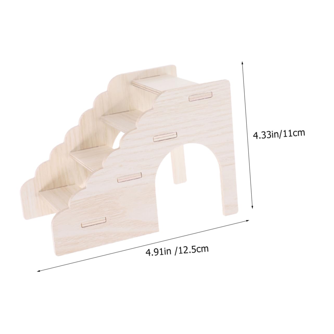 HANABASS Wooden Climbing Ladder for Hamsters Gerbils and for Cage Landscaping Pet Fun for Play and Exercise