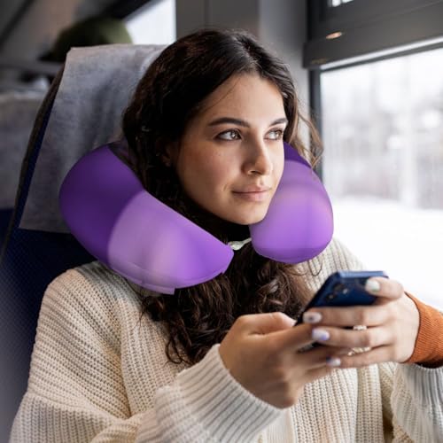 Almohada de poliéster para cuello tamaño único negra miniatura 6