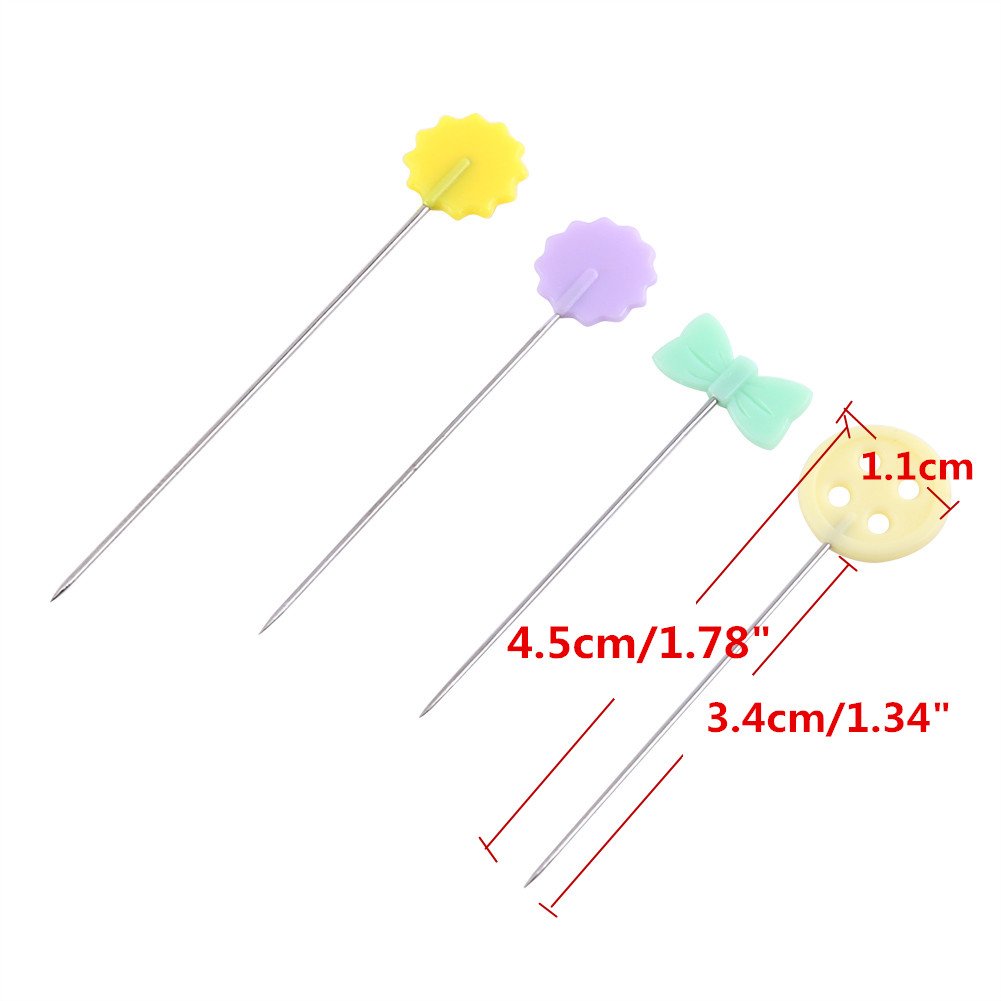 Lot De 100 épingles à Coudre Droites à Tête Plate Pour Couture