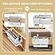 VERONLY Bett Organizer zum Einhängen mit Darhthaken,Betttasche zum Einhängen Babybett Organizer Verstellbares Aufhängeband für Buch, Spielzeug, Handy, Kopfhörer,Schlafsaal, Babyzimmer(Greulich(Adj)