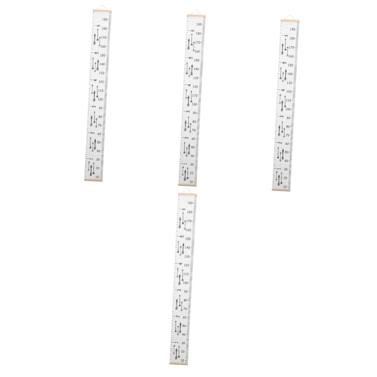 PRETYZOOM 4 Pz righello di misuratore bambini Misuratore di per bambini grafico ' della tela Grafico ' da appendere muro grafico