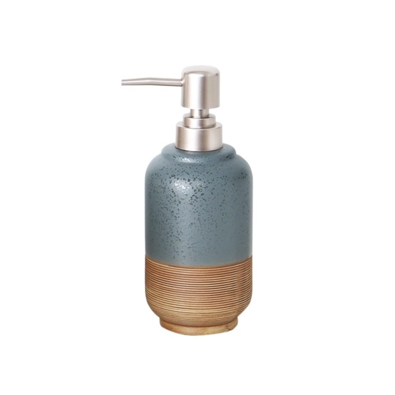 Bx9re7tk3g Gris Hand Wash Dispenser Vintage Ceramic Lotion Push Bottle Countertop Soap Dispenser For Kitchen Bathroom 400Ml Bathroom & Kitchen(Gris)