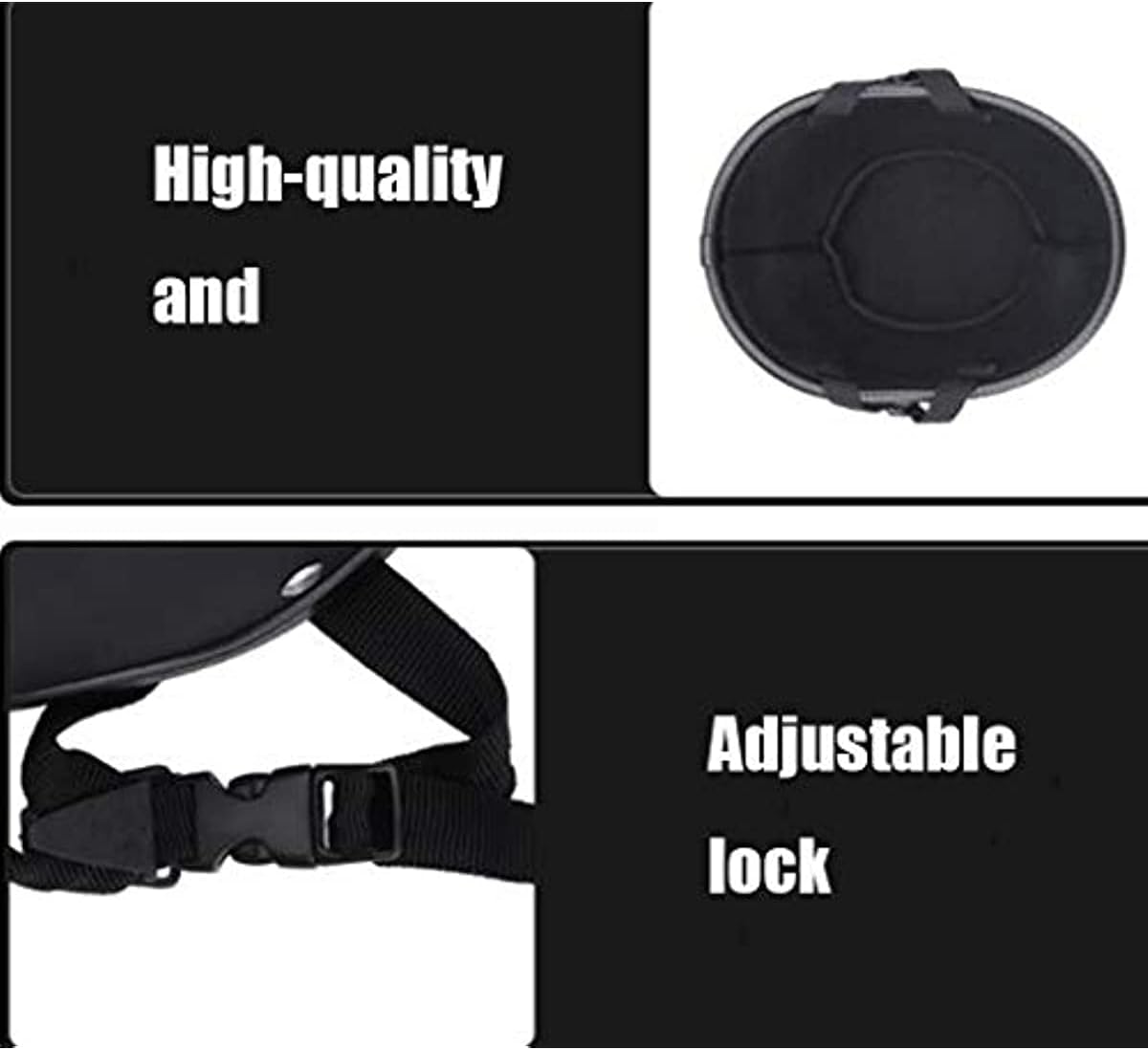 DOT Approved Retro Open-Face-Helmet Retro Helmet Half Helmet Men and Women for Adult Wheeling Motorcycle Classic Chopper Helmet for Cruiser German Model