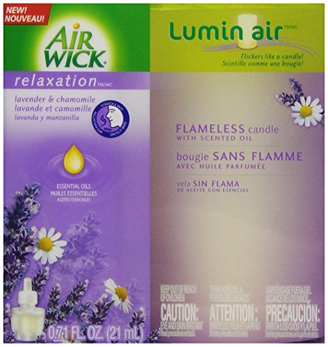 Air Wick Lumin'Air Flameless Candle Single Unit, Lavender Chamomile