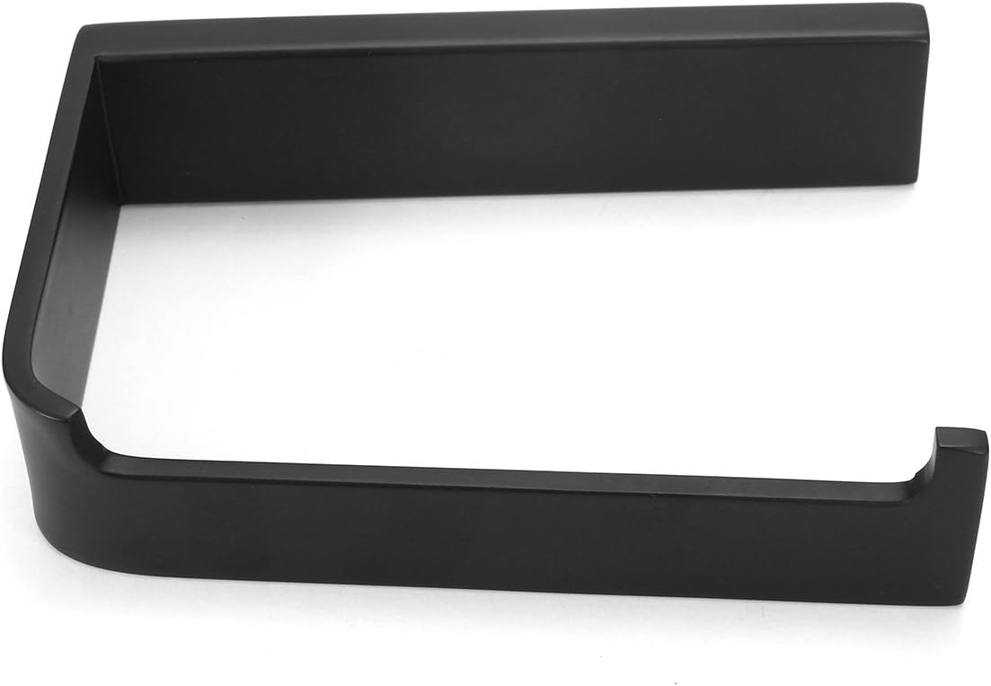 Roll Paper Holder Wall Rack Tissue Square Bracket Black Painting for Bathroom Toilet