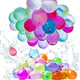 💦[Diversión al aire libre]: Las coloridas bombas de globos agua autosellado con brindan un agradable enfriamiento en el caluroso verano. Perfectos para todo tipo de celebraciones, peleas de agua, fiestas en la playa y más. Disfruta de una pelea de globos de agua con tus amigos y familia. Para que pueda pasar el verano feliz.
