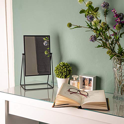 Harbour Housewares Metallic Frame Vanity Mirror - Adjustable Tilt Dressing Table Mirror 22x39cm - Sleek Modern Makeup Mirror for Bedroom, Bathroom or Desk Lightweight Durable Compact Design - Cosy Home Interiors Harbour Housewares Metallic Frame Vanity Mirror - Adjustable Tilt Dressing Table Mirror 22x39cm - Sleek Modern Makeup Mirror for Bedroom, Bathroom or Desk Lightweight Durable Compact Design - Image 6