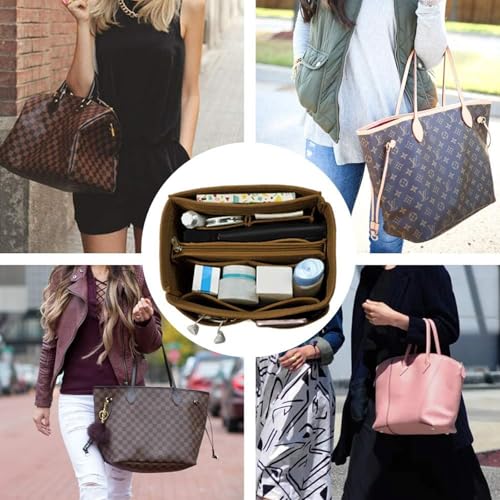 Image of Purse Organizer Insert, Handbag & Tote Organizer, Bag in Bag, Perfect for Speedy Neverfull and More