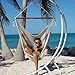Large Caribbean Hammock Chair - 48 Inch - Polyester - Hanging Chair - Cream