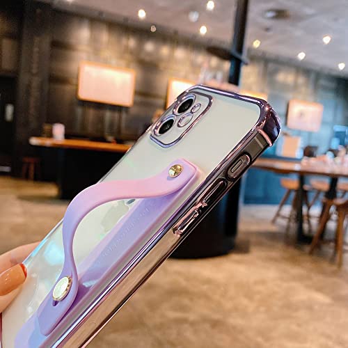 Coque antichoc iPhone 14 pour éviter les chutes avec dragonne et support de table vert