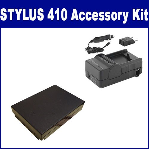 Olympus Stylus 410 Digital Camera Accessory Kit Includes: SDLI10B Battery, SDM-148 Charger