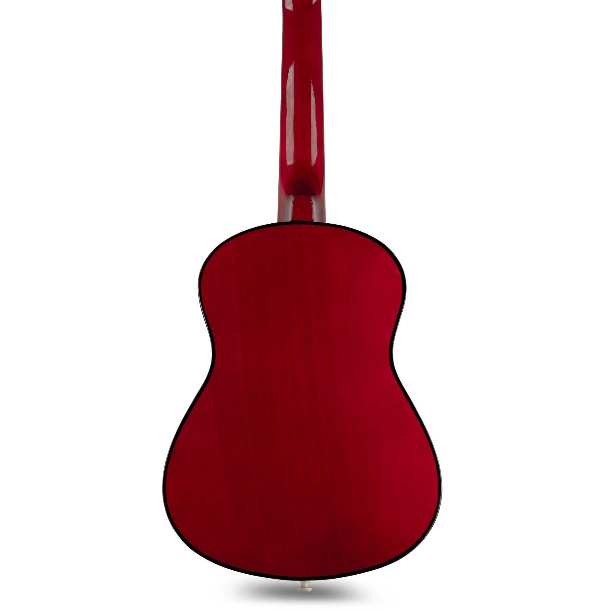 MAX SoloArt Junior 1/4 guitarra infantil clásica con soporte MAX GP20, funda mochila, afinador digital, cuerdas extra, púas y correa, para niños principiantes de 3 a 6 años